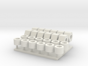 tamiya twin motor gearbox adapter complete set in White Natural Versatile Plastic