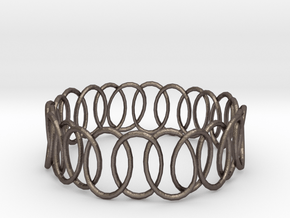 Chain Ring in Polished Bronzed-Silver Steel: 5 / 49