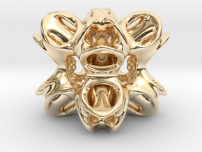 Octo Star Tunnels in 14k Gold Plated Brass