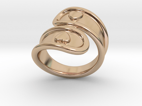 San Valentino Ring 21 - Italian Size 21 in 14k Rose Gold Plated Brass
