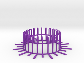 Sun candleholder in Purple Smooth Versatile Plastic