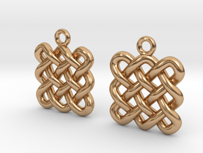 Square knot in Polished Bronze