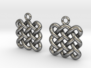 Square knot in Polished Silver