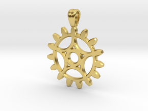 Gearwheel in Polished Brass