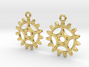 Gearwheels in Polished Brass