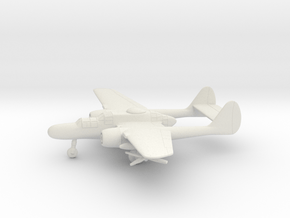Northrop P-61 Black Widow in White Natural Versatile Plastic: 1:64 - S