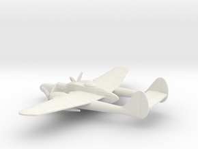 Northrop P-61 (w/o landing gears) in White Natural Versatile Plastic: 1:200