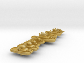 Modern Tugs in Tan Fine Detail Plastic: 1:1250