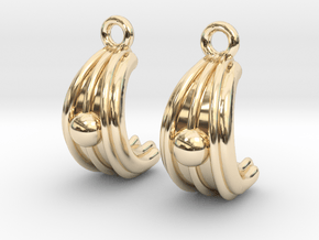 Arch and ball in 14k Gold Plated Brass