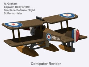Ronald Graham Sopwith Baby (full color) in Natural Full Color Nylon 12 (MJF)