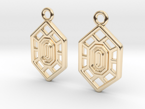 Hexart deco in 14k Gold Plated Brass