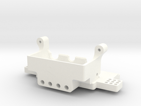 rc1101-01 RC10 Rear Bulkhead in White Processed Versatile Plastic
