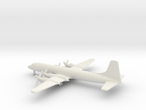 Canadair CL-44 in White Natural Versatile Plastic: 1:350