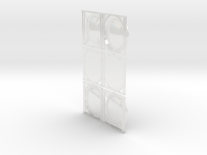 ISO Tank Container End Panels in Clear Ultra Fine Detail Plastic: 1:76 - OO