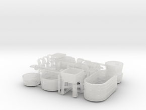 Tubs, pumps, wringer washer in Clear Ultra Fine Detail Plastic