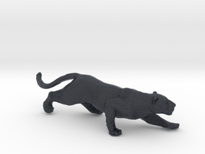 Leopard Sculpture in Black PA12: Extra Small