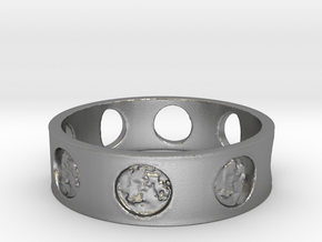 Jillian's Moon Ring in Natural Silver: 6.5 / 52.75