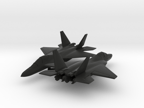 Mitsubishi F-3A Shinshin Stealth Fighter in Black Premium Versatile Plastic: 6mm