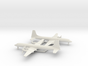 Canadair CL-44 in White Natural Versatile Plastic: 1:600