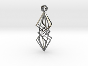 twisted prism in Polished Silver