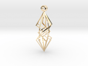 twisted prism in 14K Yellow Gold