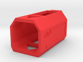 Modulus Receiver Picatinny Rail Adapter (Long) in Red Smooth Versatile Plastic