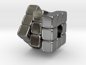 Rubik´s Cube in Polished Silver
