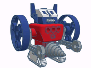 Micro Robot 2B Figure in Blue Processed Versatile Plastic