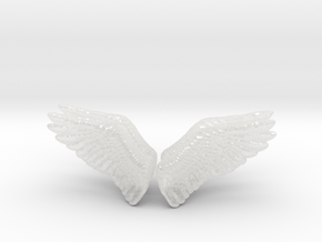 Raven Beak Wings 1/144 scale miniature models set2 in Clear Ultra Fine Detail Plastic