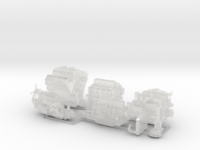 Engines & Transmissions in Clear Ultra Fine Detail Plastic