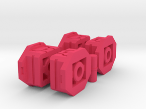 Energon Drone Adapter set for 5mm peg or port in Pink Smooth Versatile Plastic: Small