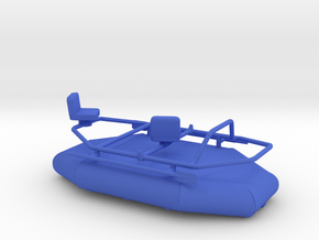 1/64 Fishing Raft in Blue Smooth Versatile Plastic