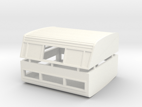 1/64 Retro Short Bed Toppers in White Processed Versatile Plastic