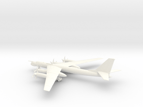 1:400 Tupolev Tu-95 in White Smooth Versatile Plastic: 1:400
