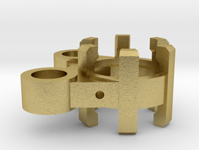 Spare Parts - Chamber Addon - Crystal Holder in Natural Brass