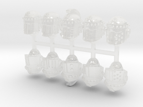 Royal Fists V2 Crusade Helmets Type 03 in Clear Ultra Fine Detail Plastic
