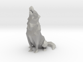 Low-Poly Howling Wolf Decoration in Accura Xtreme