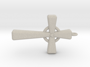 Cross for Mom on Mother's Day in Natural Sandstone