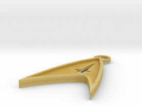 Star Trek Pendant in Tan Fine Detail Plastic