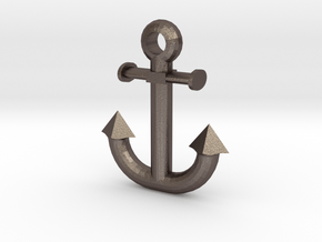 anchor in Polished Bronzed-Silver Steel