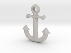 anchor in Natural Full Color Nylon 12 (MJF)