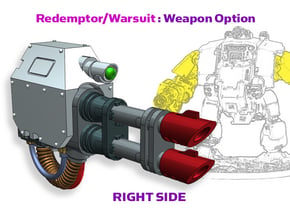 Right - Redemptus Dread: Twin Heavy Lasers in Tan Fine Detail Plastic