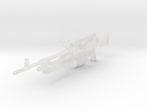 1/10th FNMAG58gun in Clear Ultra Fine Detail Plastic