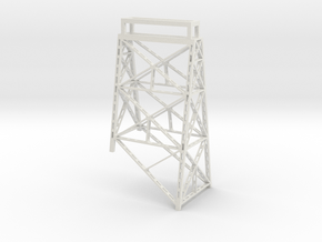 Keddie Wye Bridge Pier Tower 1 N scale in White Natural Versatile Plastic