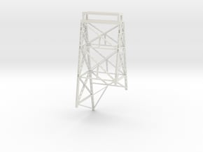 Keddie Wye Bridge Pier Tower 3 N scale in White Natural Versatile Plastic