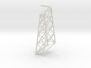 Keddie Wye Bridge Pier Tower 8 N scale in White Natural Versatile Plastic
