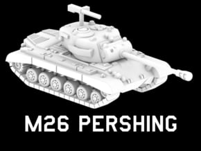 M26 Pershing in White Natural Versatile Plastic: 1:220 - Z