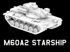 M60A2 Starship in White Natural Versatile Plastic: 1:220 - Z