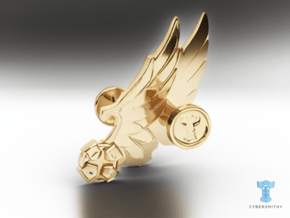 Winged D-pad Cufflinks  in 14k Gold Plated Brass