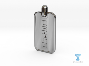 CS:GO - Dogtag Ringed in Polished Silver